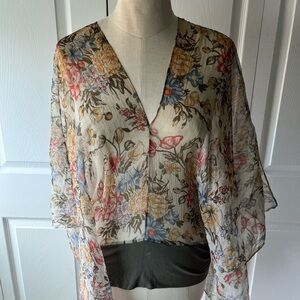 Floral Sheer Women's Top